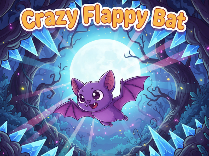 Crazy Flappy Bat 🕹️ Pelaa verkossa SGameS:ssä