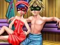 Peli Punainen tyttö Sauna Flirttailu  verkossa