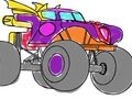 Peli Monster Truck värityskirja  verkossa