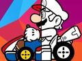 Peli Mario ajo värityskirja  verkossa