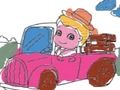 Peli Söpö auto lasten väritys  verkossa