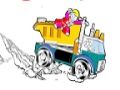 Peli Lego-kuorma-autojen väritys  verkossa