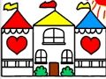 Peli Takaisin kouluun värityskirja DOLLHOUSE  verkossa