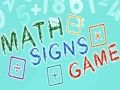 Peli Math Signs -peli  verkossa
