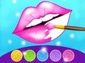 Peli Glitter Lips -värjäyspeli  verkossa