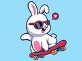 Peli Värityskirja: Rabbit Skateboard  verkossa