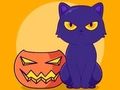 Peli Värityskirja: Halloween Cat  verkossa