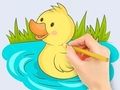 Peli Värityskirja: Baby Duck Swim  verkossa