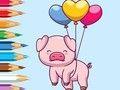Peli Värityskirja: Balloon Pig  verkossa