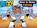 Peli Teen Titans Go! Kuinka piirtää kyborgia  verkossa