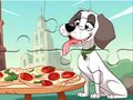 Peli Palapeli: Koira syö pizzaa  verkossa