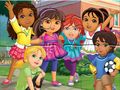 Peli Palapeli: Dora Into City  verkossa