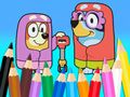 Peli Värityskirja: Bluey Flossing Grannies  verkossa