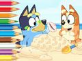 Peli Värityskirja: Bluey On The Beach  verkossa