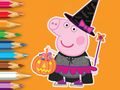 Peli Värityskirja: Peppa Pig Halloween verkossa Peli Värityskirja: Peppa Pig Halloween verkossa
