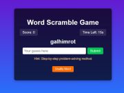 Peli Word Scramble Game Challenge verkossa