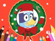 Peli Värityskirja: Bluey Santa Claus  verkossa