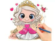 Peli Värityskirja: Chibi Doll Princess  verkossa