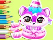 Peli Värityskirja: Baby Fluffin syntymäpäivä  verkossa