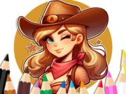 Peli Värityskirja: Cowgirl  verkossa