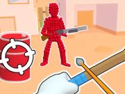 Peli Stickman Archer: Nuolien ampuminen punaisella  verkossa