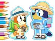 Peli Värityskirja: Bluey Camping  verkossa