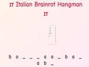 Peli Italialainen Brainrot Hangman!  verkossa