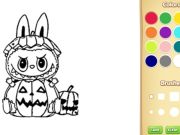 Peli Halloween Labubu väritys- ja piirustuspeli verkossa