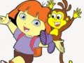 Peli Dora Explorer Coloring Fun  verkossa