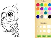 Peli Kawaii eläinten värityskirja verkossa