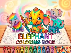 Peli Elephant Coloring Book verkossa