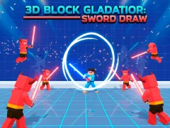 Peli 3D Block Gladiator: Sword Draw verkossa