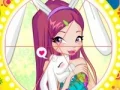 Peli Winx bunny style: Round Puzzle verkossa
