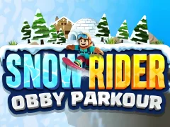 Peli Snow Rider Obby Parkour verkossa