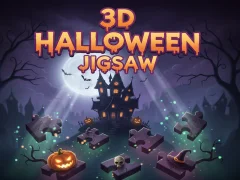 Peli 3D Halloween Jigsaw verkossa