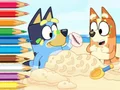 Peli Coloring Book: Bluey On The Beach verkossa