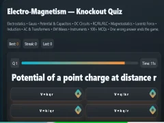Peli Electro-Magnetism - Knockout Quiz verkossa