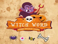 Peli Witch Word Halloween Puzzel Game verkossa