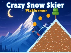 Peli Crazy Snow Skier: Platformer verkossa