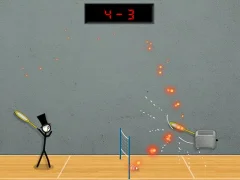 Peli Stick Figure Badminton 3 verkossa