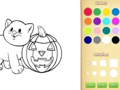 Peli Halloween Coloring Book verkossa