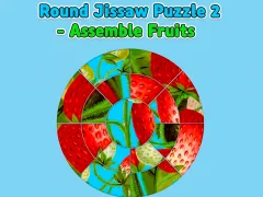 Peli Round jigsaw Puzzle 2 - Assemble Fruits verkossa