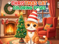 Peli Christmas Cat Coloring Pages verkossa