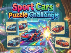 Peli Sport Cars Puzzle Challenge verkossa