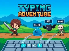 Peli Typing Adventure verkossa