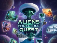 Peli Aliens Photo Tile Quest verkossa