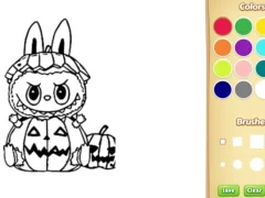 Peli Halloween Labubu Coloring & Drawing Game verkossa
