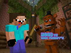 Peli Noob vs 1000 Freddy's verkossa