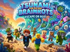 Peli Tsunami For Escape Brainrots verkossa