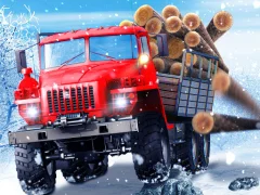 Peli Truck Driver: Snowy Roads verkossa
